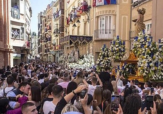 Procesión de Domingo de Resurrección en Cartagena, en 2022.