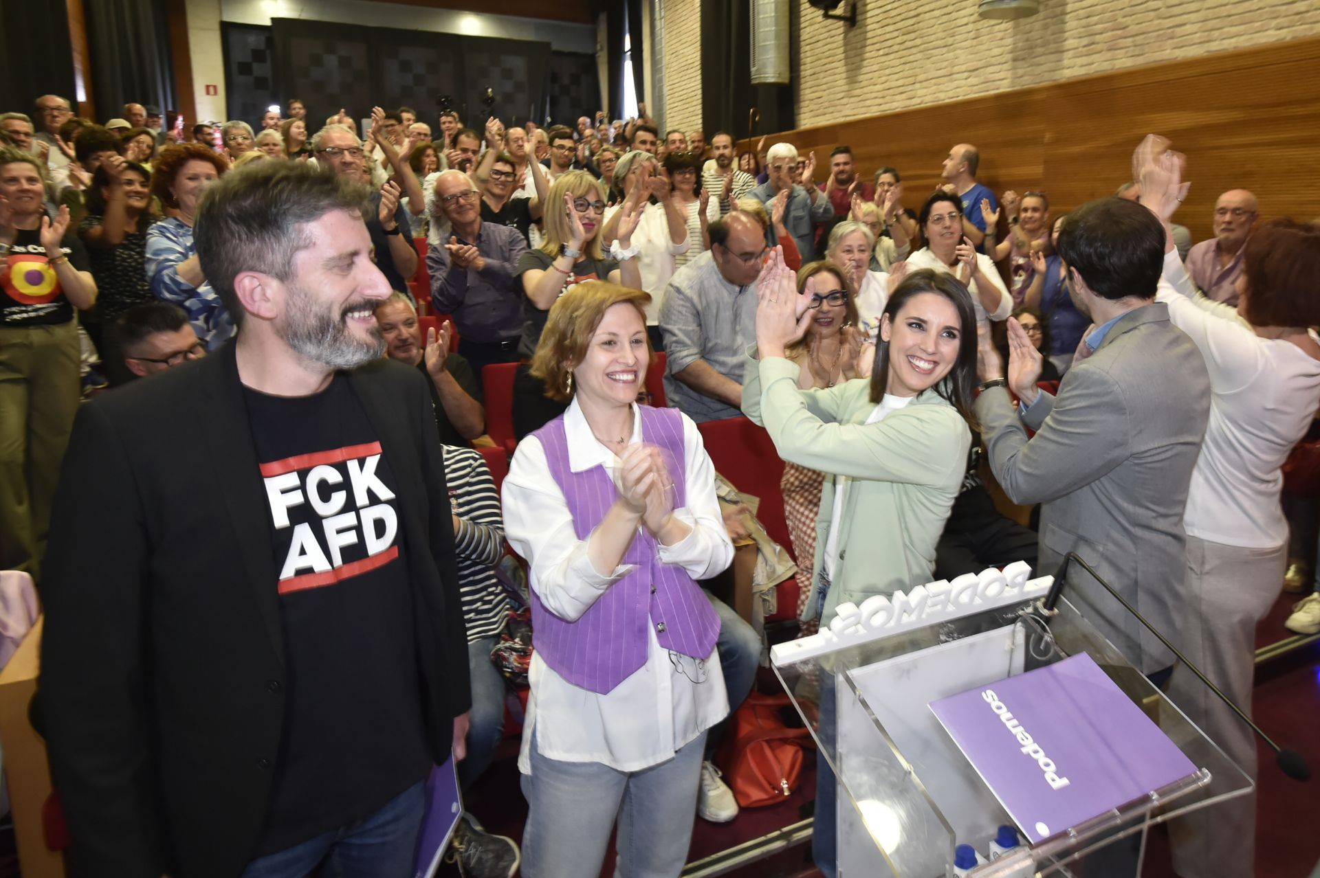 Las imágenes de Irene Montero en Murcia