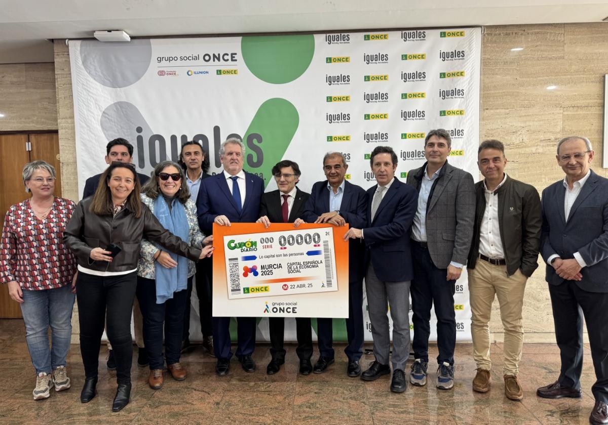 Murcia Capital Española de la Economía Social 2025, protagonista del cupón de la ONCE