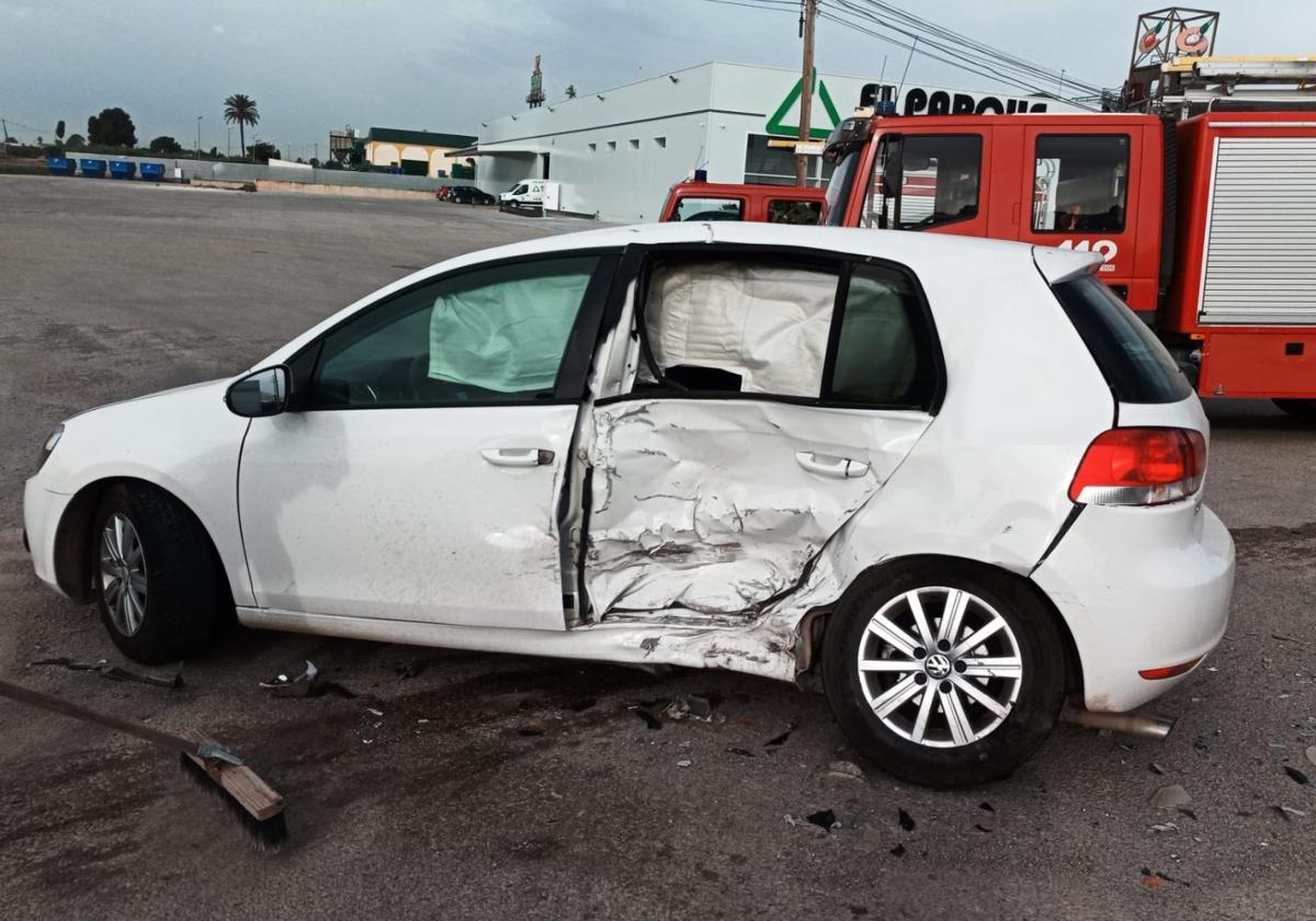 Dos heridos en un accidente de tráfico en Totana