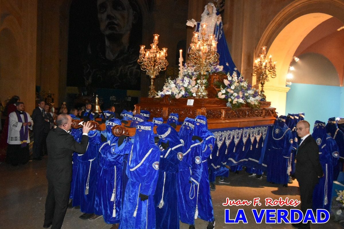 «Noche azul y de encuentros» para celebrar el Viernes de Dolores en Caravaca de la Cruz