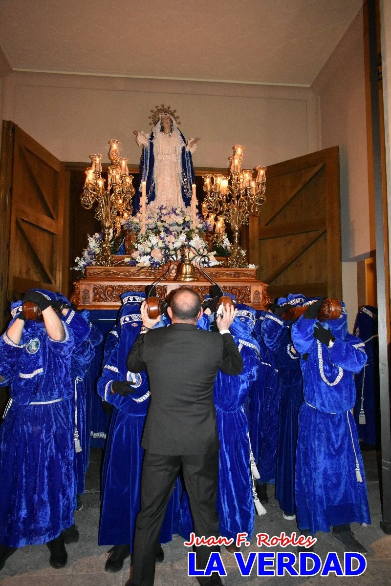 «Noche azul y de encuentros» para celebrar el Viernes de Dolores en Caravaca de la Cruz