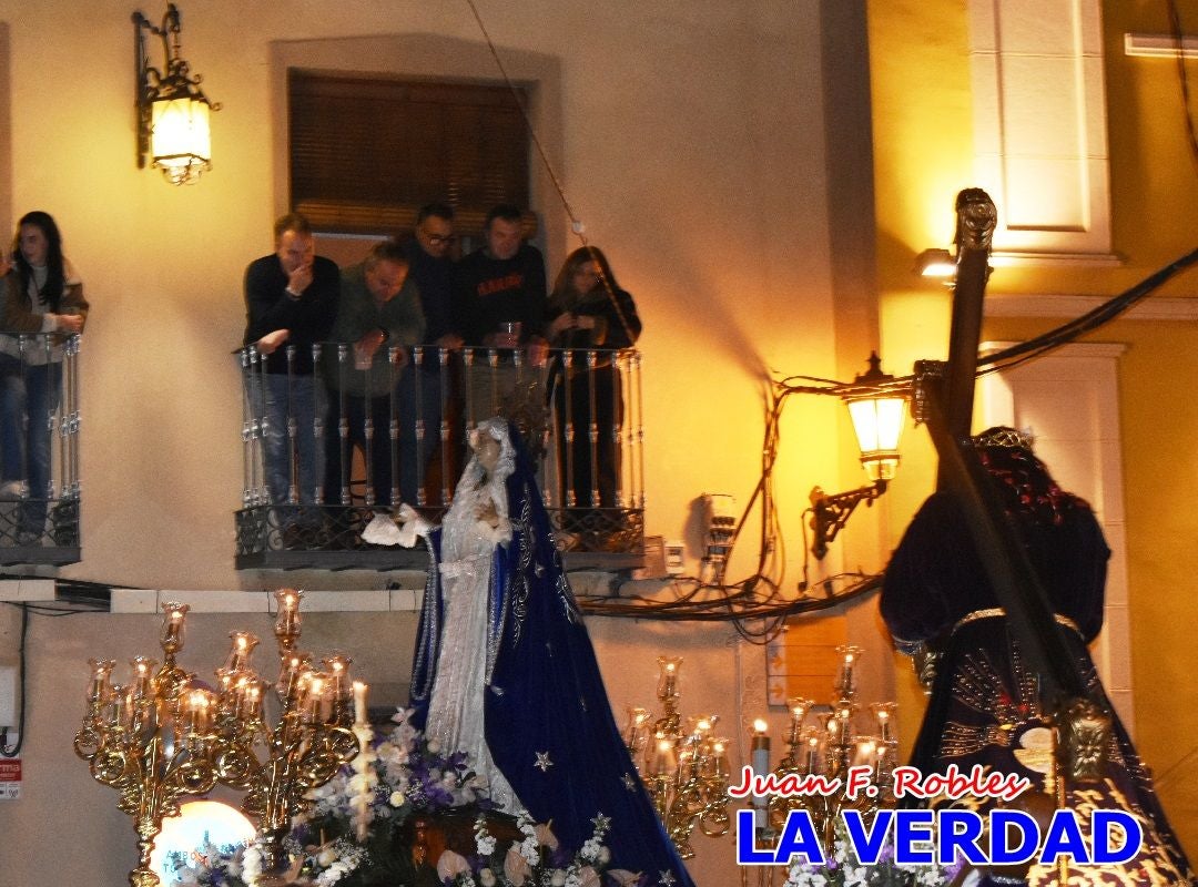 «Noche azul y de encuentros» para celebrar el Viernes de Dolores en Caravaca de la Cruz