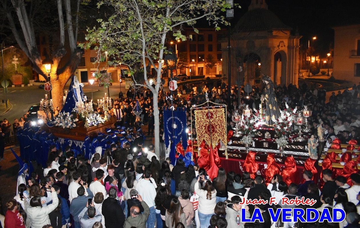 «Noche azul y de encuentros» para celebrar el Viernes de Dolores en Caravaca de la Cruz