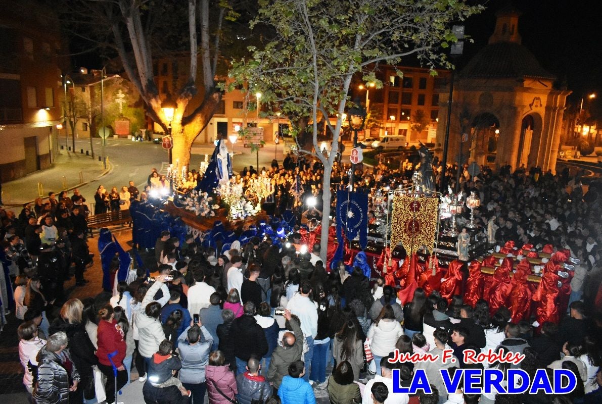 «Noche azul y de encuentros» para celebrar el Viernes de Dolores en Caravaca de la Cruz