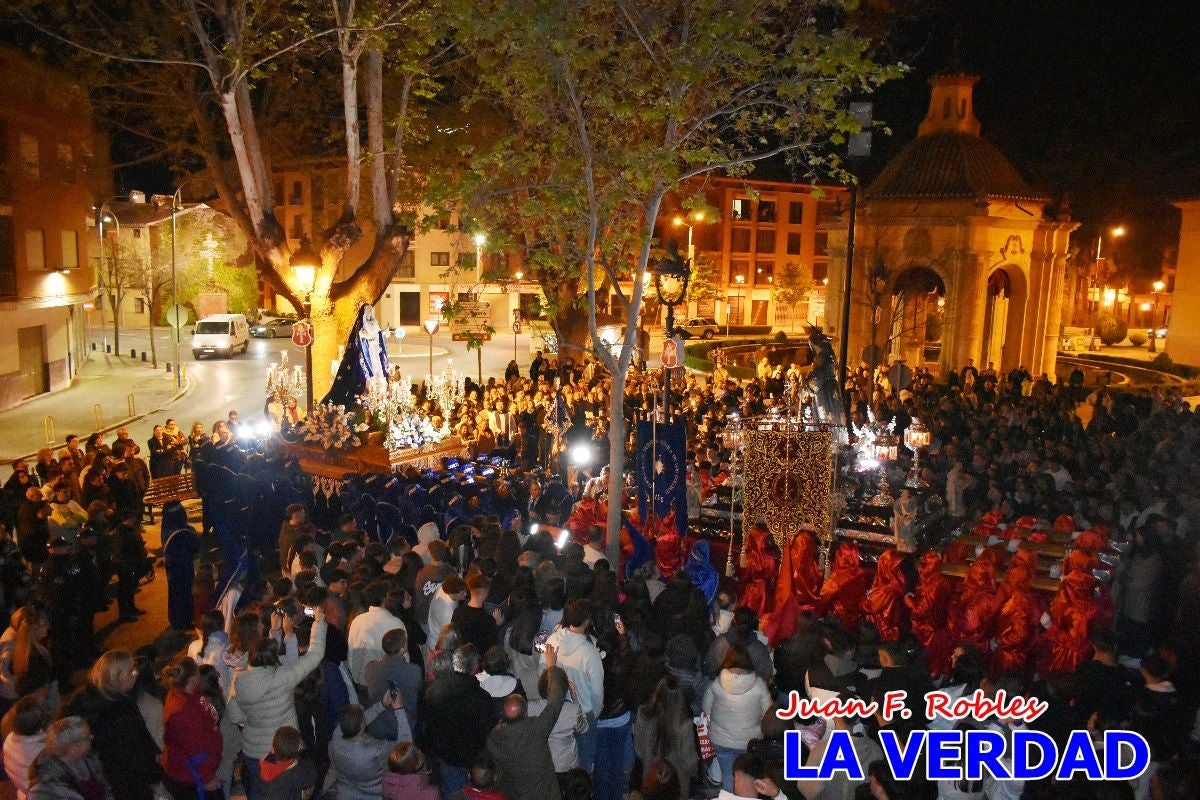 «Noche azul y de encuentros» para celebrar el Viernes de Dolores en Caravaca de la Cruz