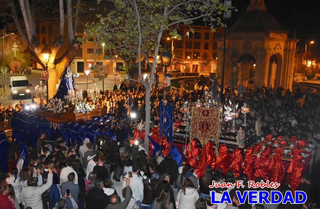 «Noche azul y de encuentros» para celebrar el Viernes de Dolores en Caravaca de la Cruz