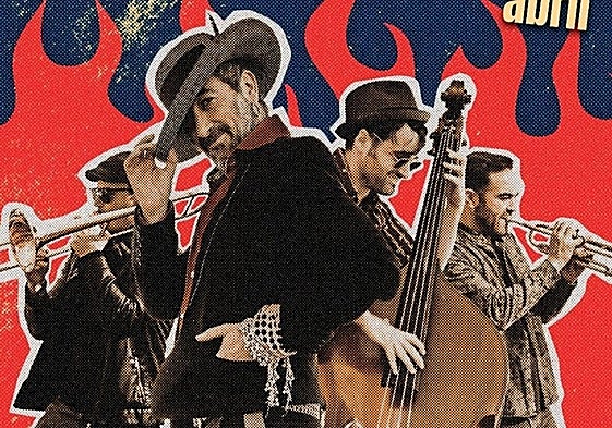 Detalle del cartel de la actuación de Muchachito Bombo Infierno para las Incursiones Berberiscas en el Mar Menor 2025.