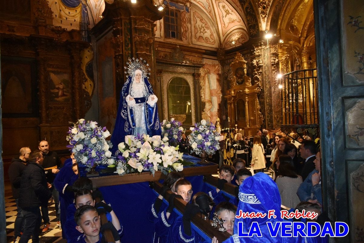 Savia nueva nazarena para la noche de Lunes Santo en Caravaca de la Cruz