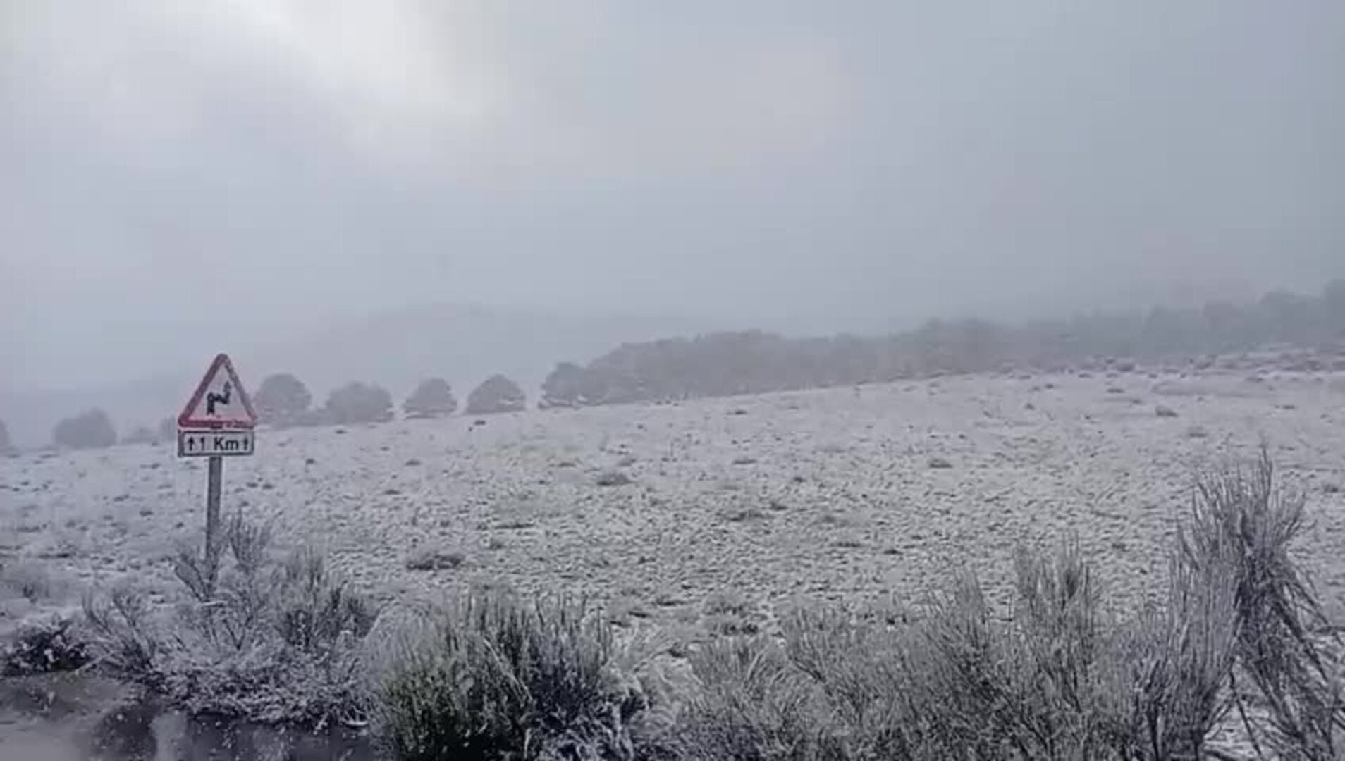 Vuelve la nieve al Noroeste de la Región de Murcia