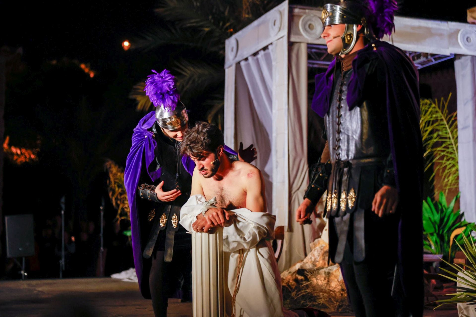 Las imágenes del vía crucis viviente de Lorca
