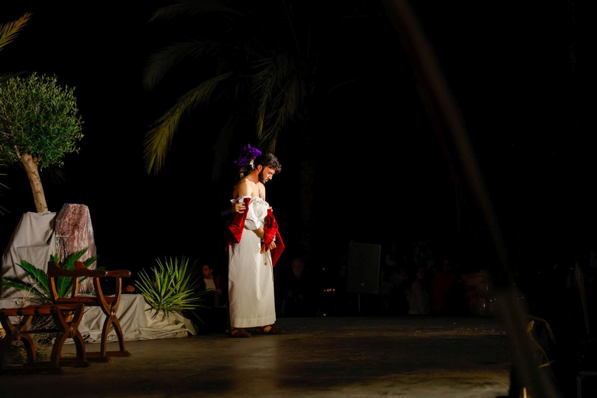 Las imágenes del vía crucis viviente de Lorca