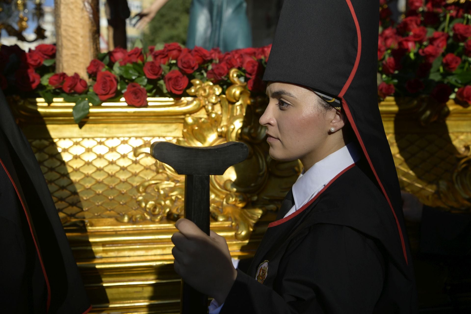 La procesión de la Soledad del Calvario en Murcia, en imágenes