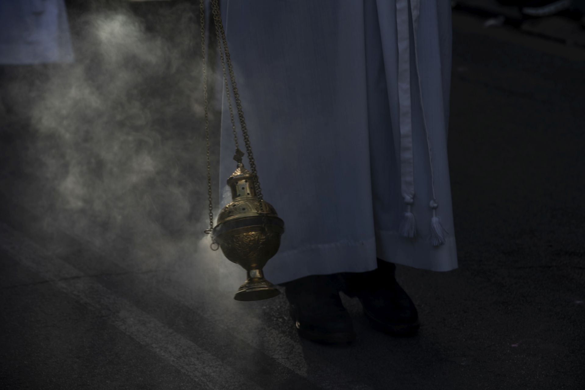 Luto en las calles de Murcia en el Viernes Santo