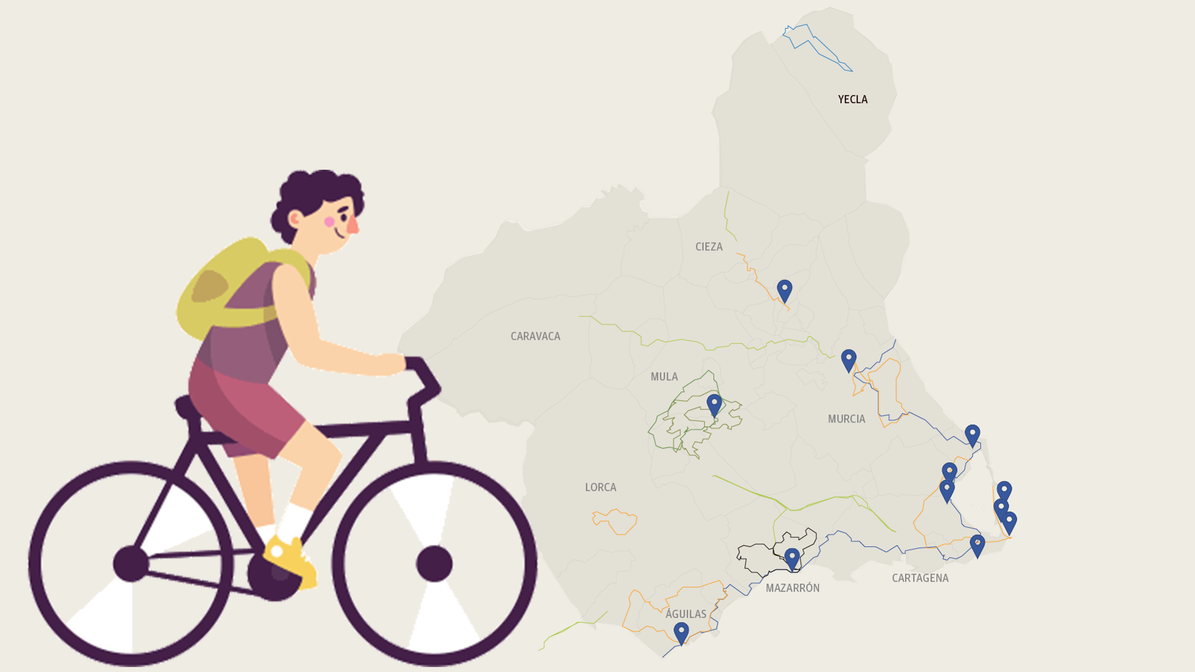 El cicloturismo empieza a rodar en la región de murcia | la verdad