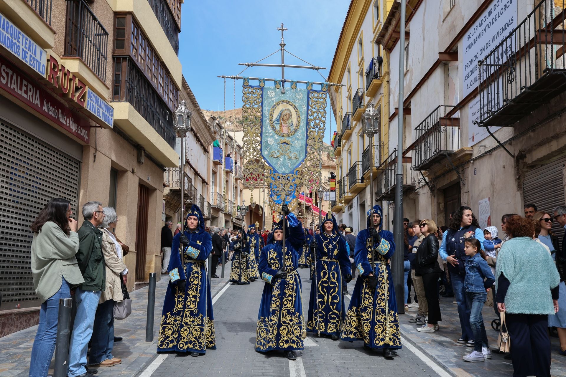 En imágenes, la procesión del Domingo de Resurrección en Lorca