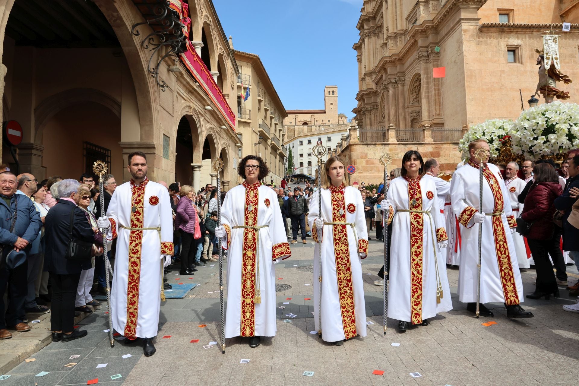 En imágenes, la procesión del Domingo de Resurrección en Lorca