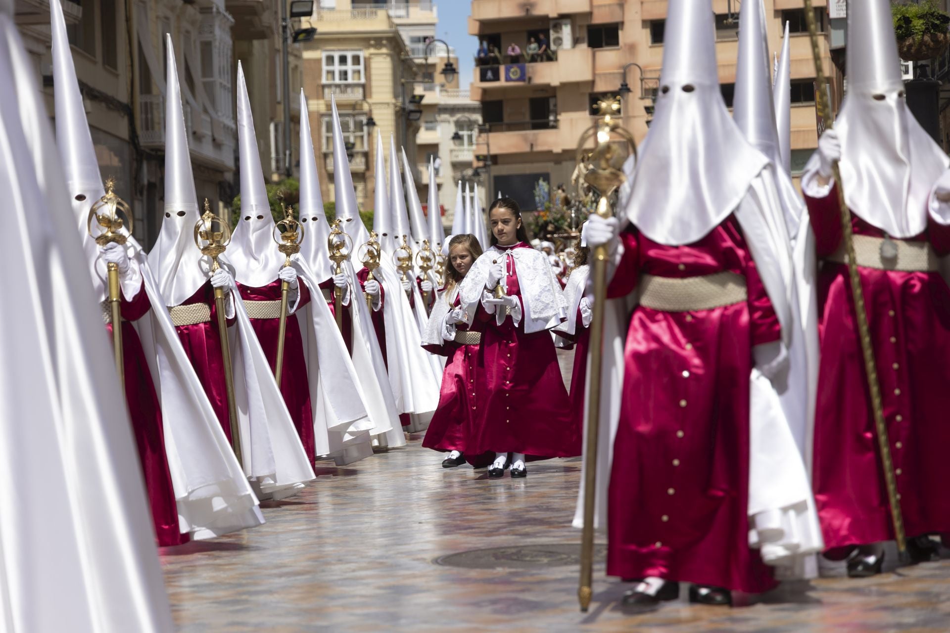 En imágenes, procesión del Domingo de Resurrección en Cartagena