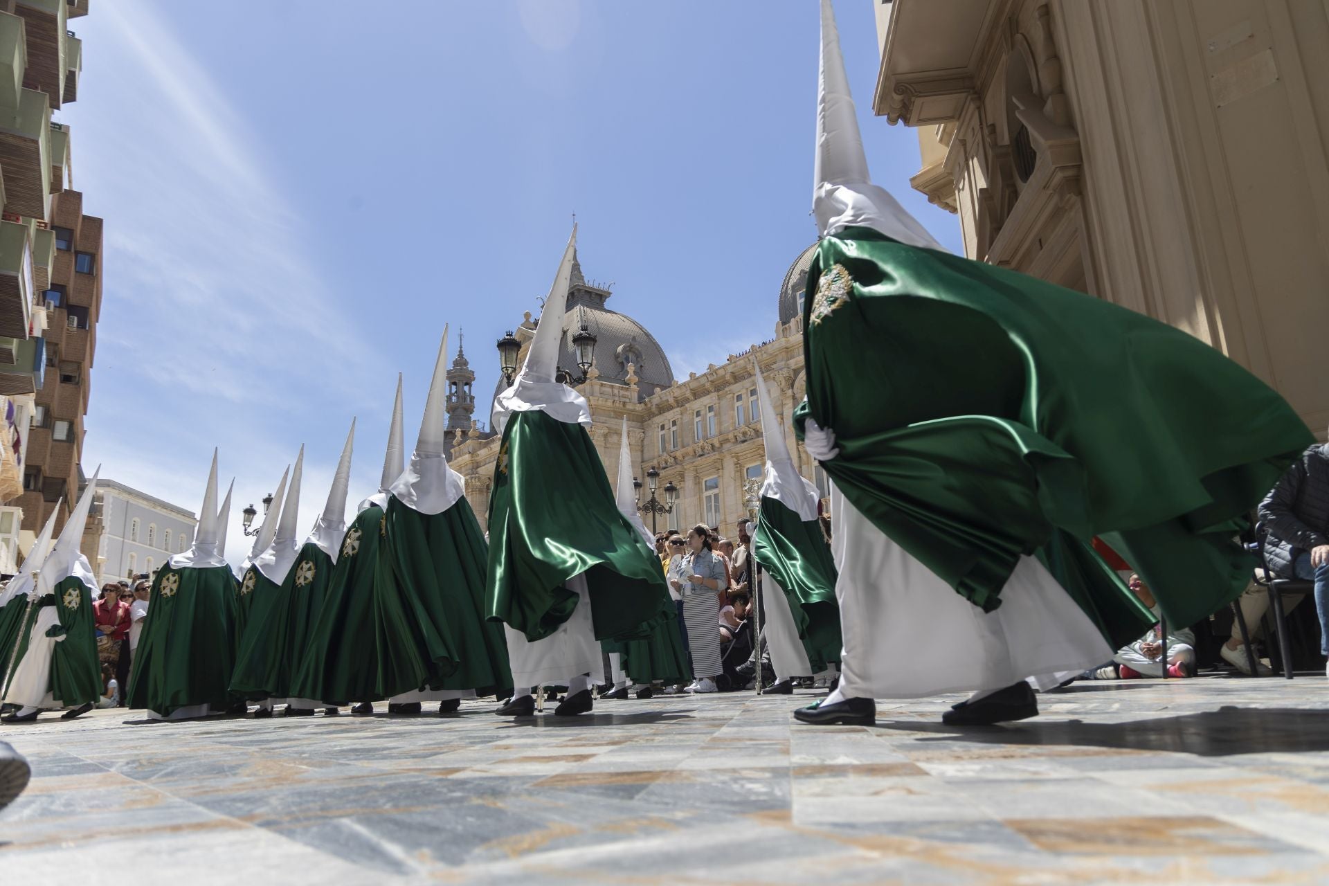 En imágenes, procesión del Domingo de Resurrección en Cartagena