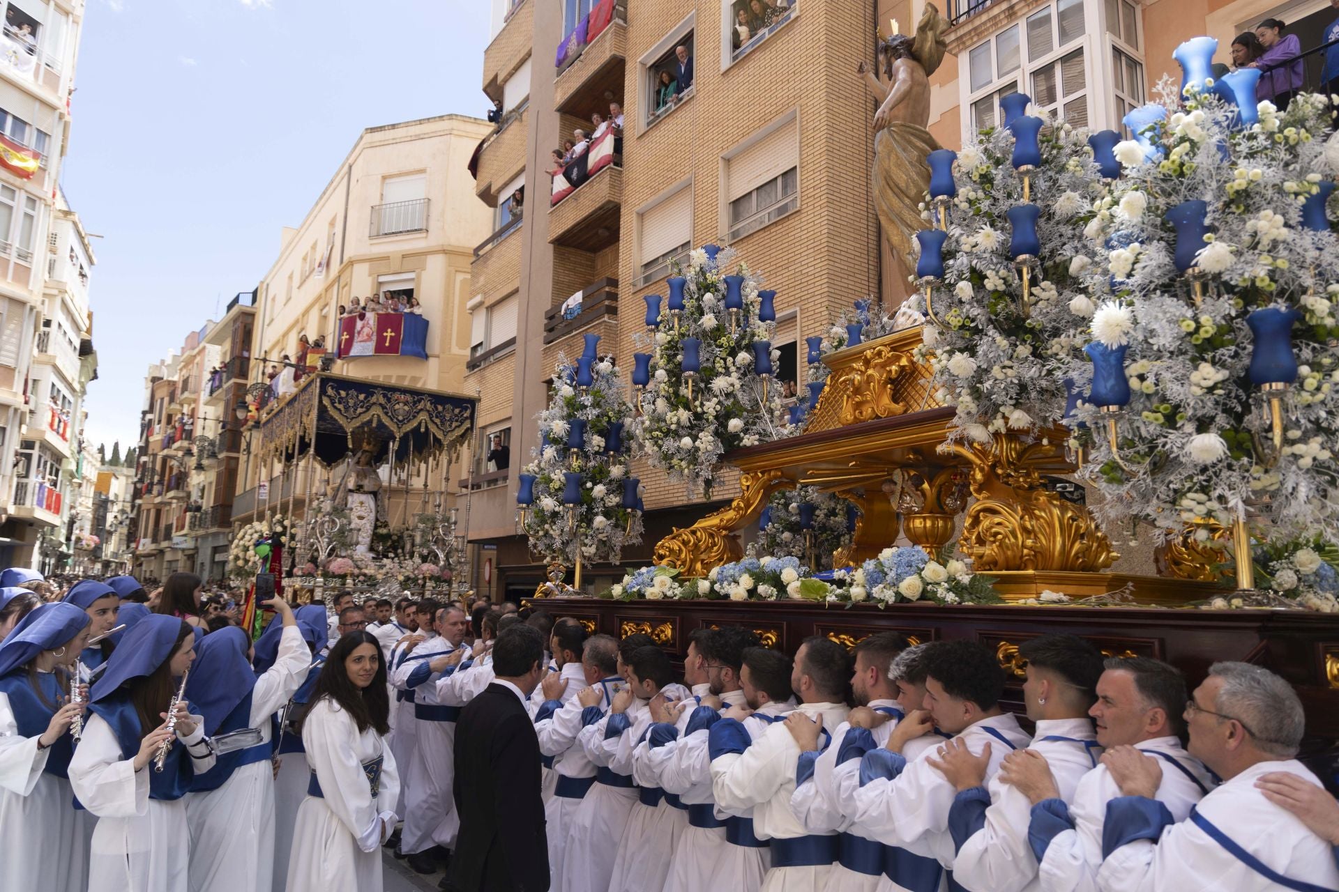 En imágenes, procesión del Domingo de Resurrección en Cartagena