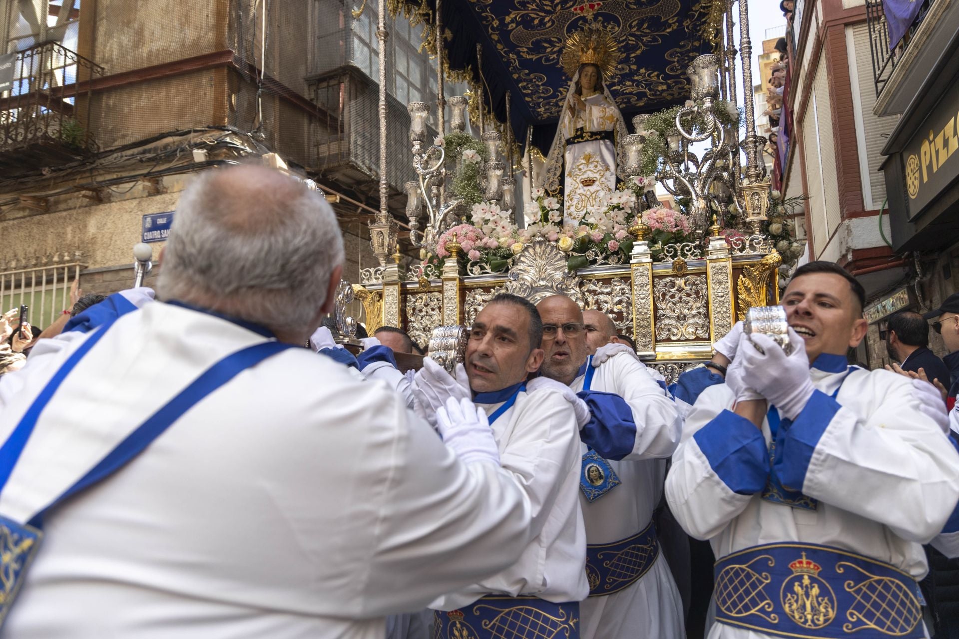 En imágenes, procesión del Domingo de Resurrección en Cartagena
