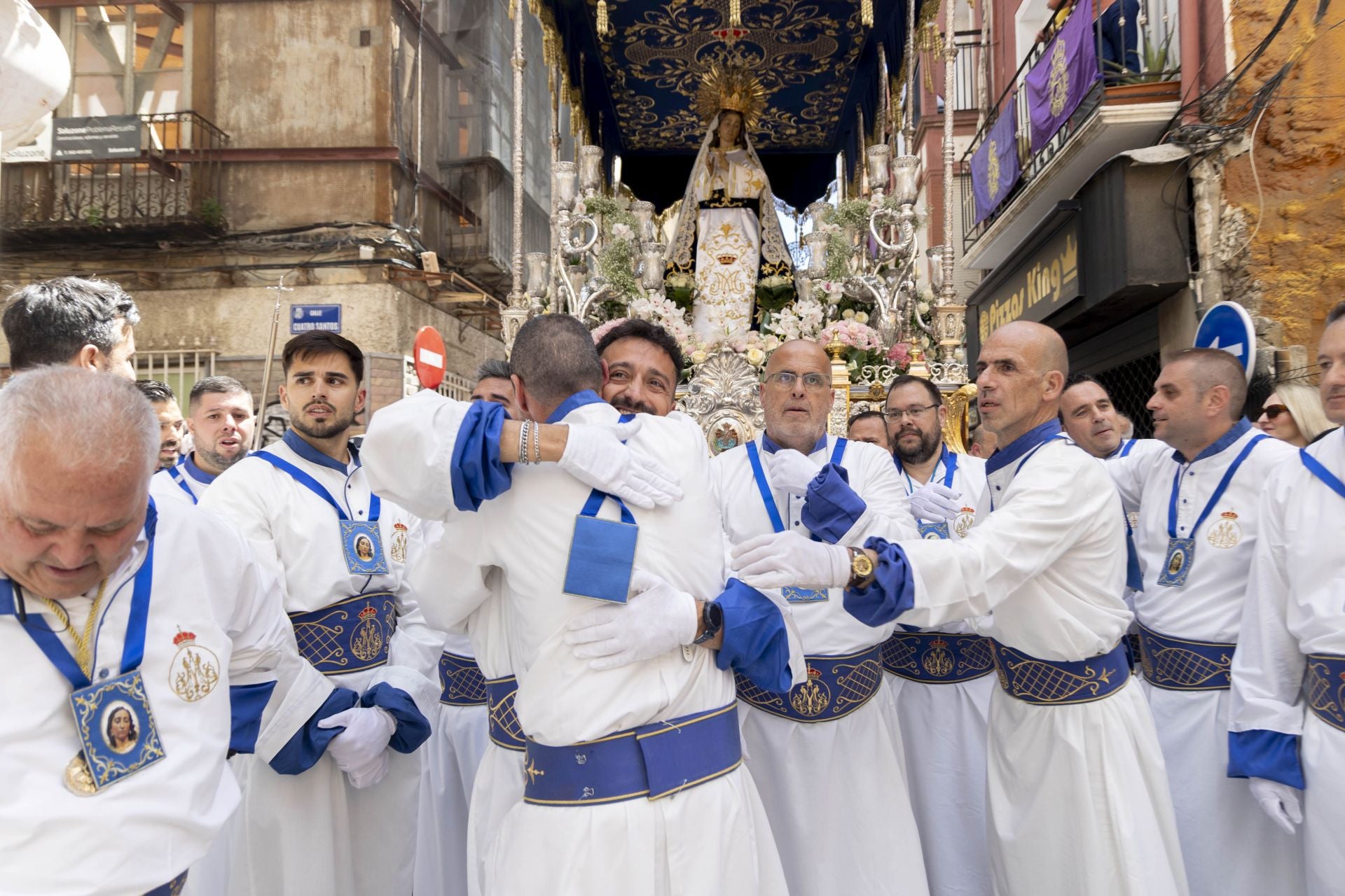 En imágenes, procesión del Domingo de Resurrección en Cartagena