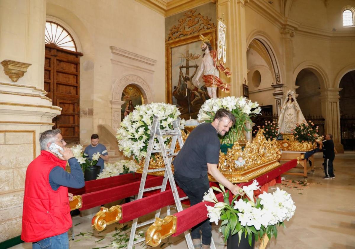 Último cortejo para la Archicofradía del Resucitado de Lorca