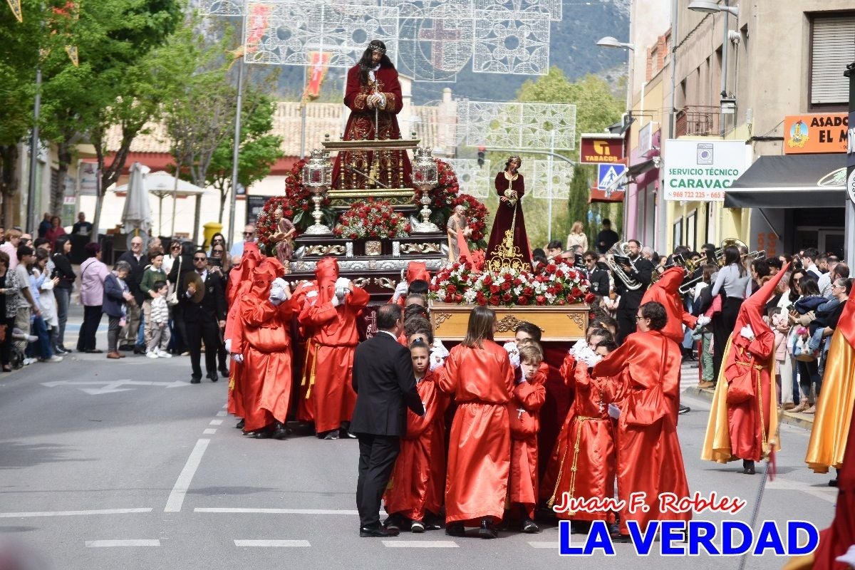 El Señor del Balcón abre la procesión del Encuentro en Caravaca de la Cruz