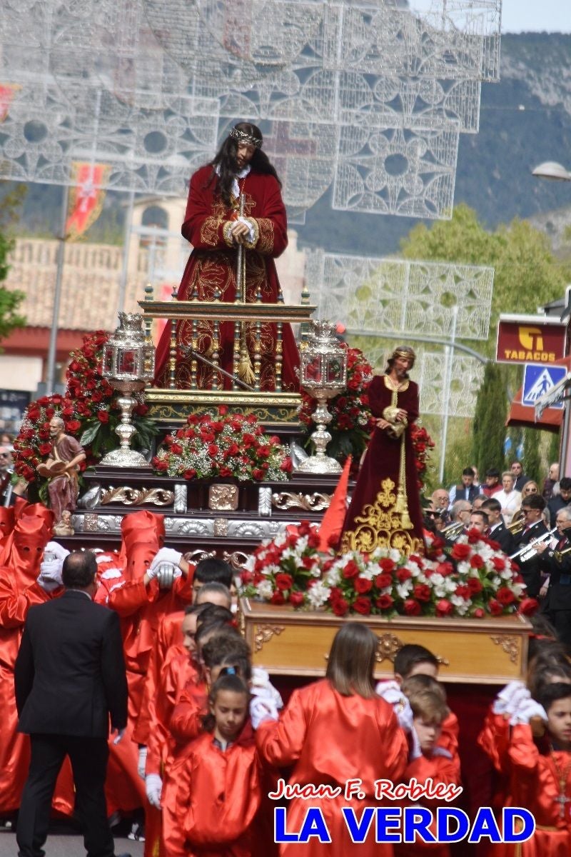 El Señor del Balcón abre la procesión del Encuentro en Caravaca de la Cruz