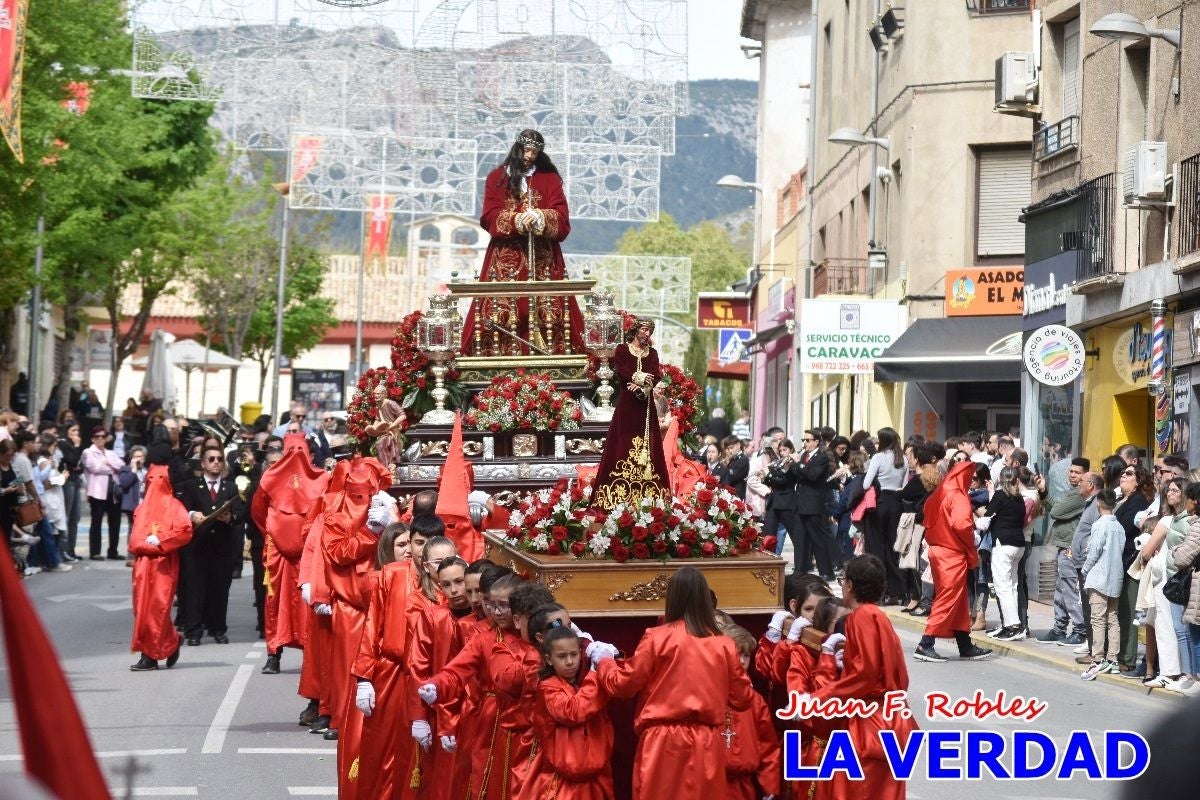 El Señor del Balcón abre la procesión del Encuentro en Caravaca de la Cruz