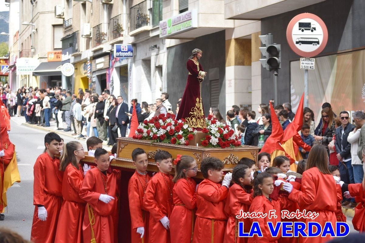 El Señor del Balcón abre la procesión del Encuentro en Caravaca de la Cruz
