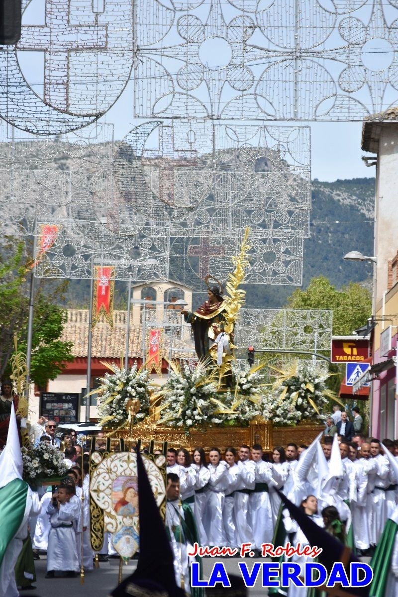 San Juan marca el paso en «El Encuentro» de Viernes Santo en Caravaca de la Cruz