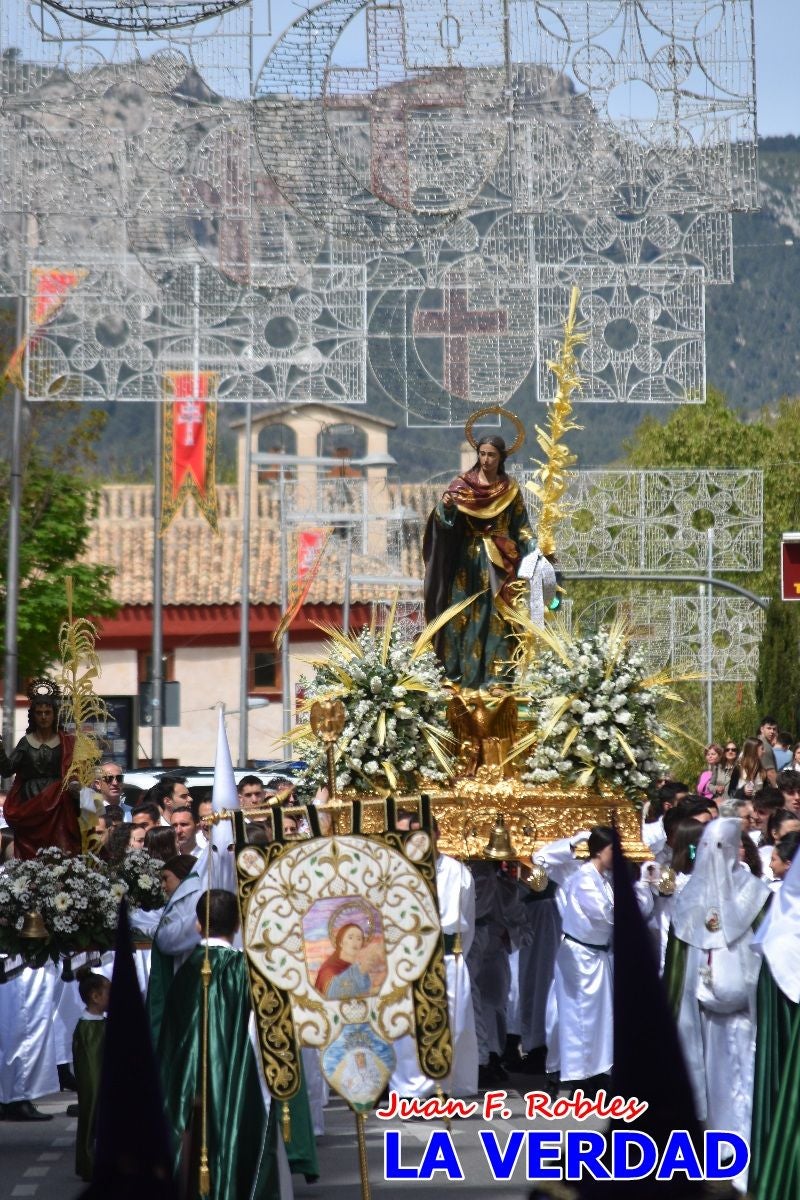 San Juan marca el paso en «El Encuentro» de Viernes Santo en Caravaca de la Cruz