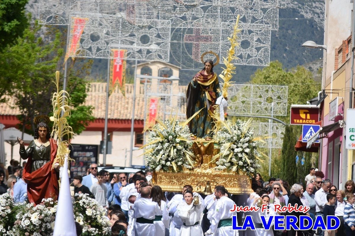 San Juan marca el paso en «El Encuentro» de Viernes Santo en Caravaca de la Cruz