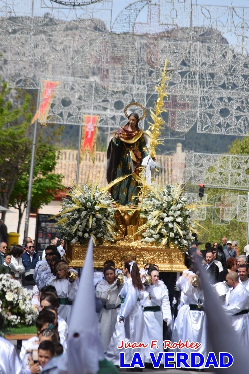San Juan marca el paso en «El Encuentro» de Viernes Santo en Caravaca de la Cruz
