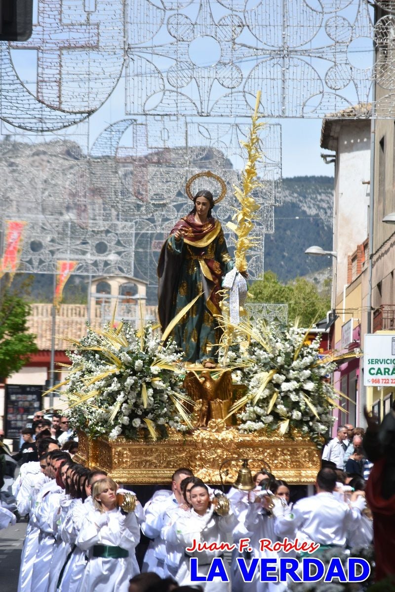 San Juan marca el paso en «El Encuentro» de Viernes Santo en Caravaca de la Cruz