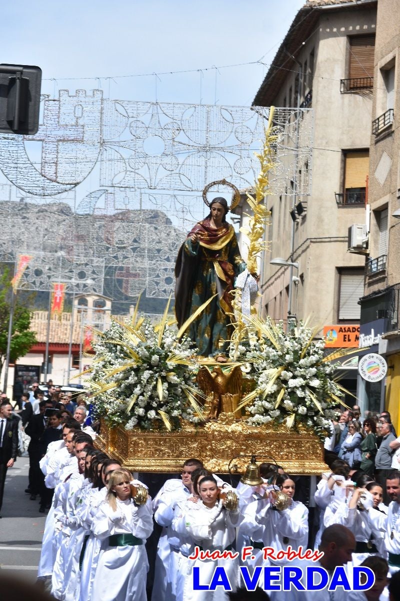 San Juan marca el paso en «El Encuentro» de Viernes Santo en Caravaca de la Cruz