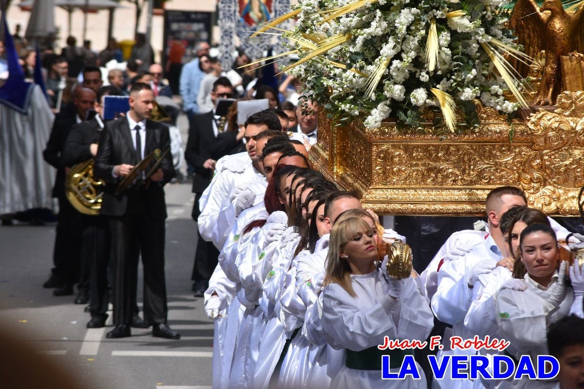San Juan marca el paso en «El Encuentro» de Viernes Santo en Caravaca de la Cruz