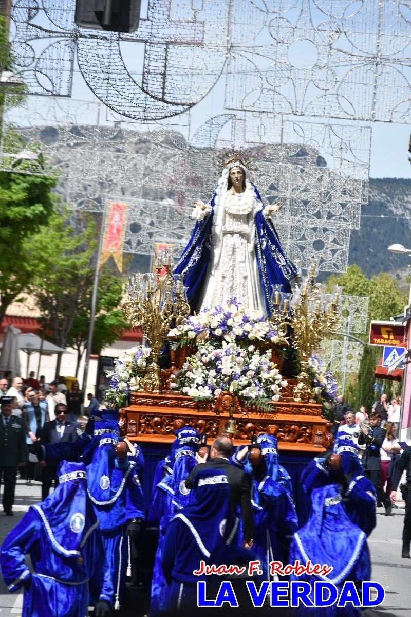 Nuestra Señora de los Dolores camina hacia «El Encuentro» por Caravaca de la Cruz
