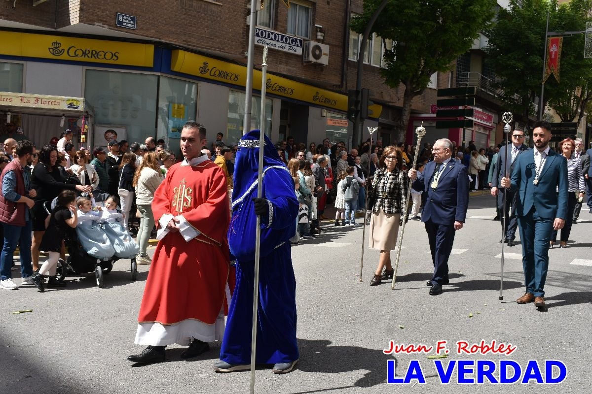 Nuestra Señora de los Dolores camina hacia «El Encuentro» por Caravaca de la Cruz