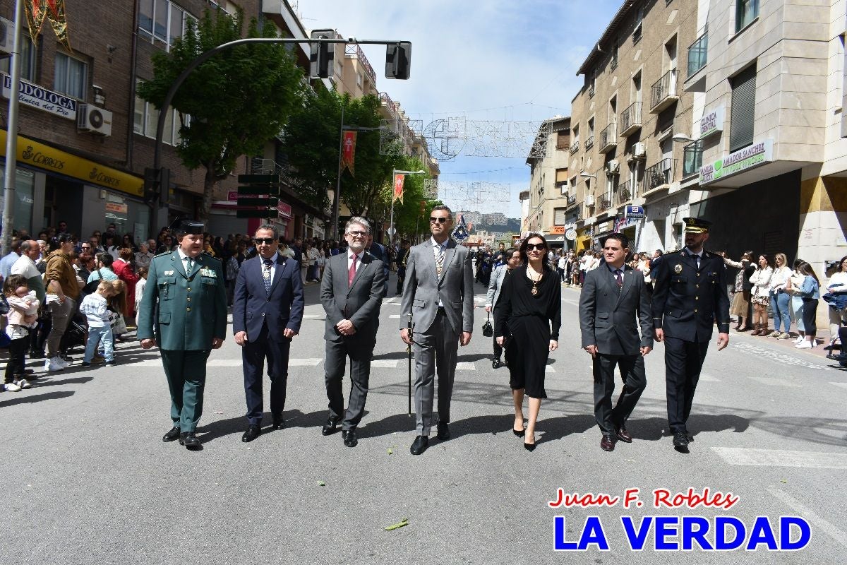 Nuestra Señora de los Dolores camina hacia «El Encuentro» por Caravaca de la Cruz