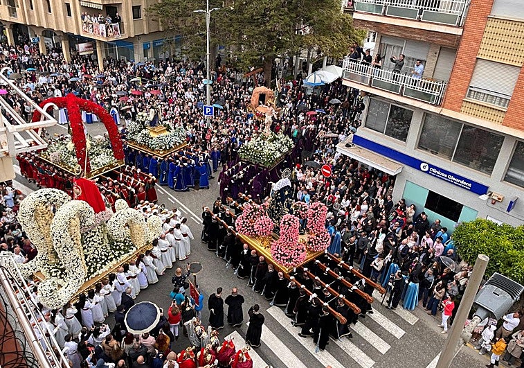 El acto del Encuentro del Domingo de Resurrección, este domingo, en Alhama.