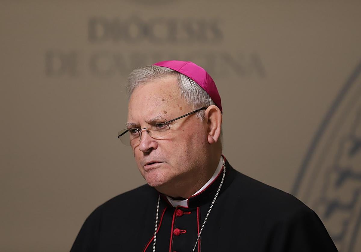 José Manuel Lorca Planes, este lunes, durante su comparecencia.