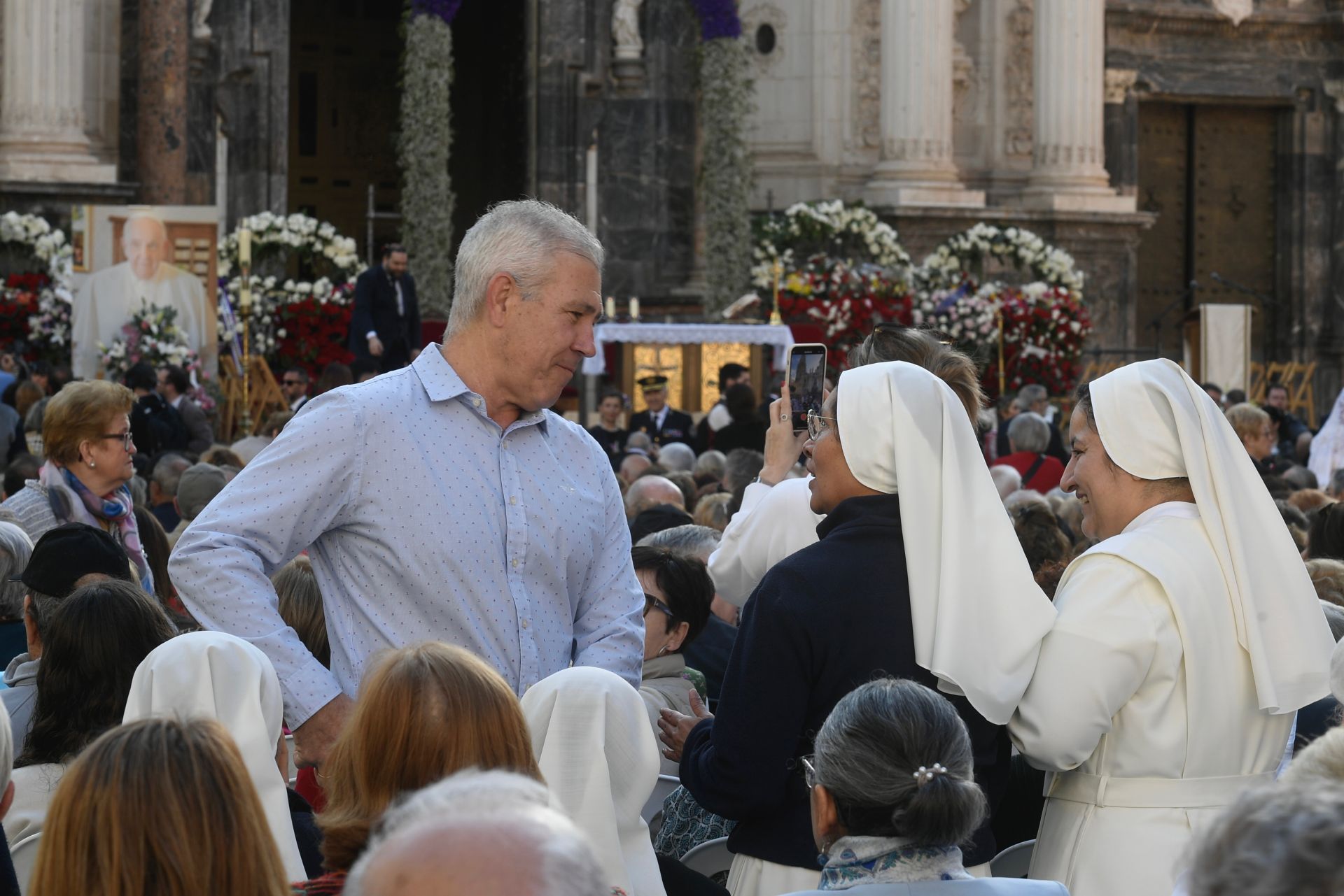 La misa huertana en la plaza Belluga de Murcia, en imágenes