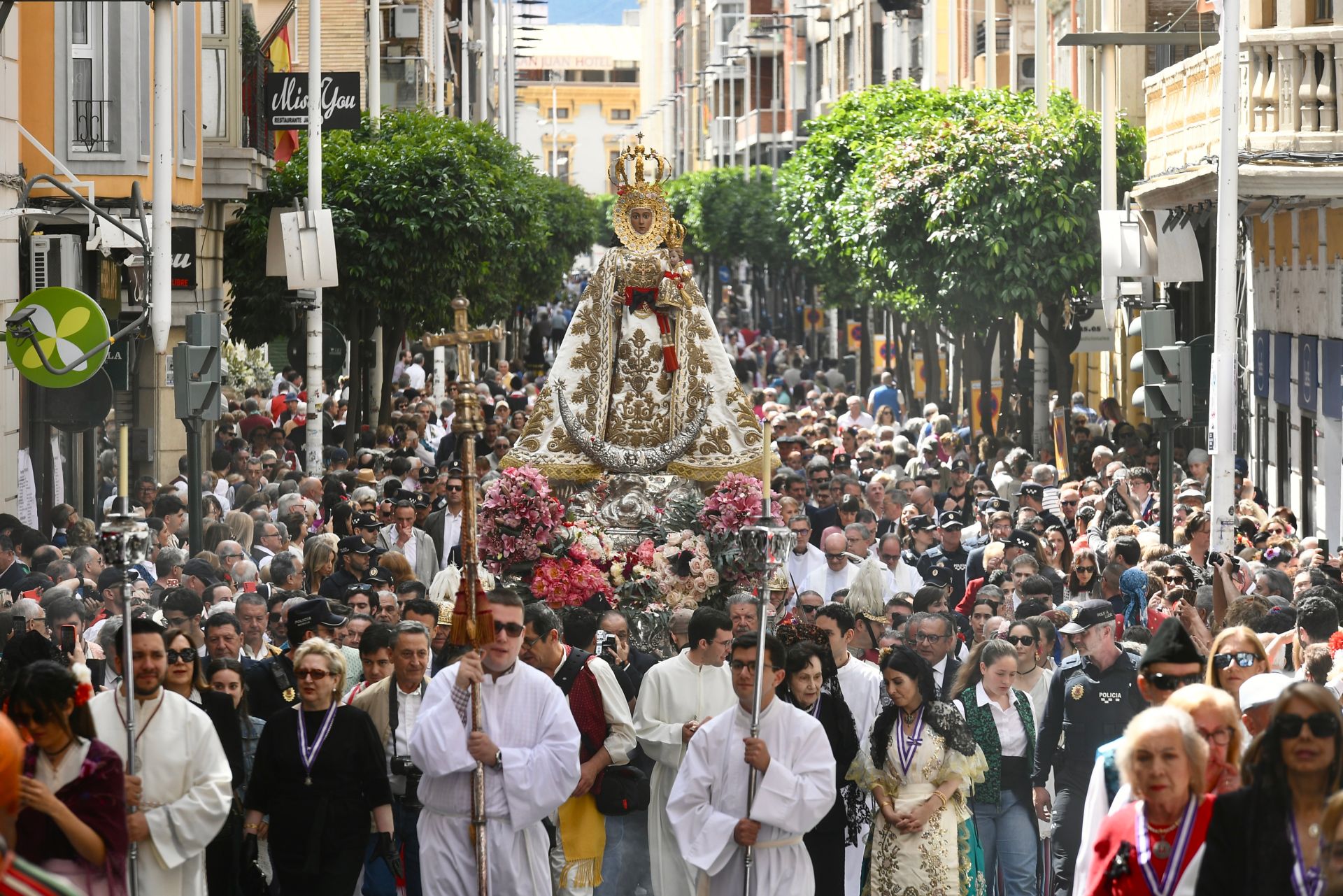 La misa huertana en la plaza Belluga de Murcia, en imágenes