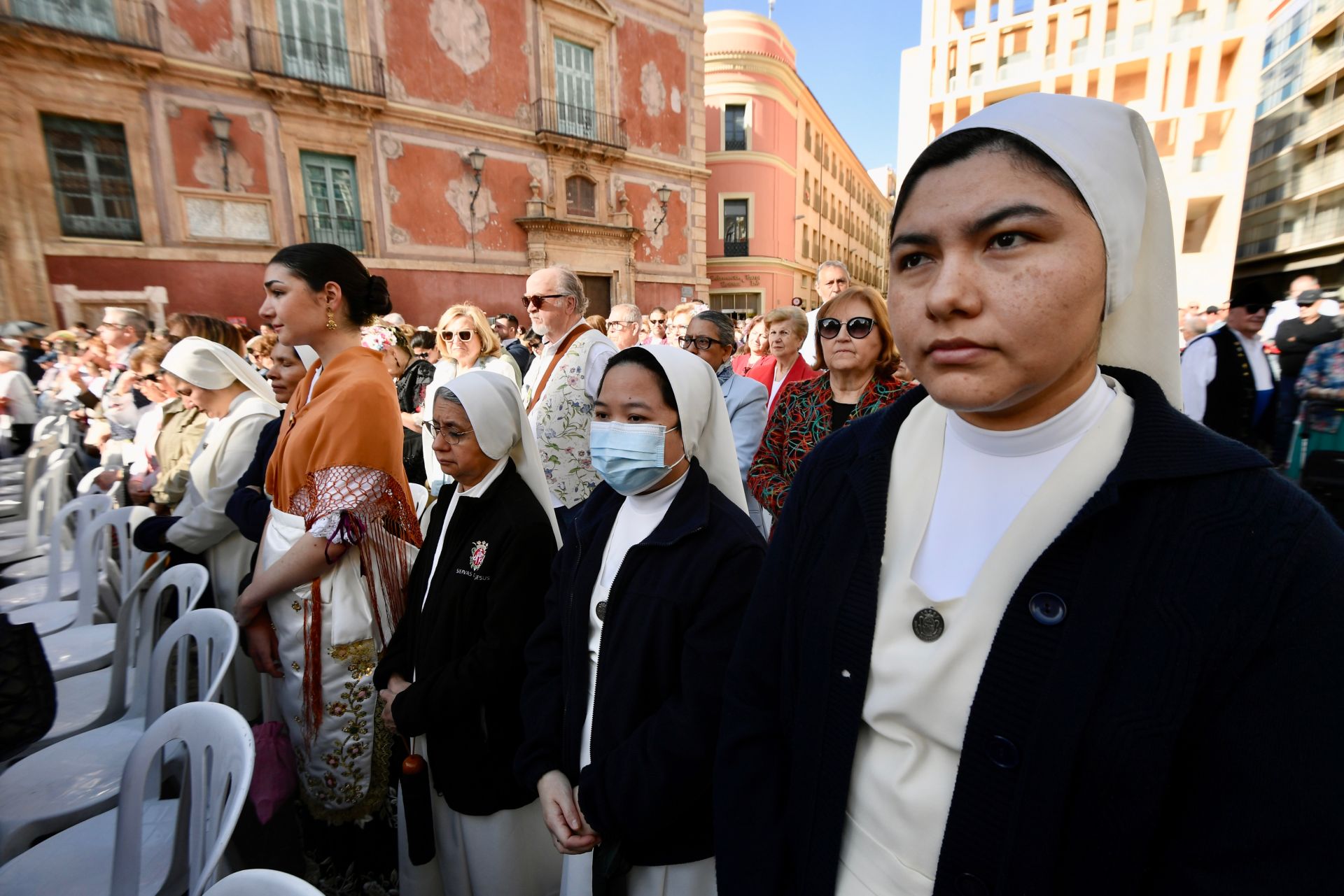 La misa huertana en la plaza Belluga de Murcia, en imágenes