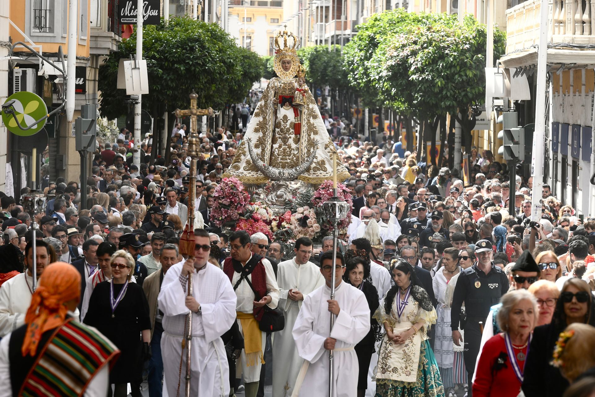 La misa huertana en la plaza Belluga de Murcia, en imágenes