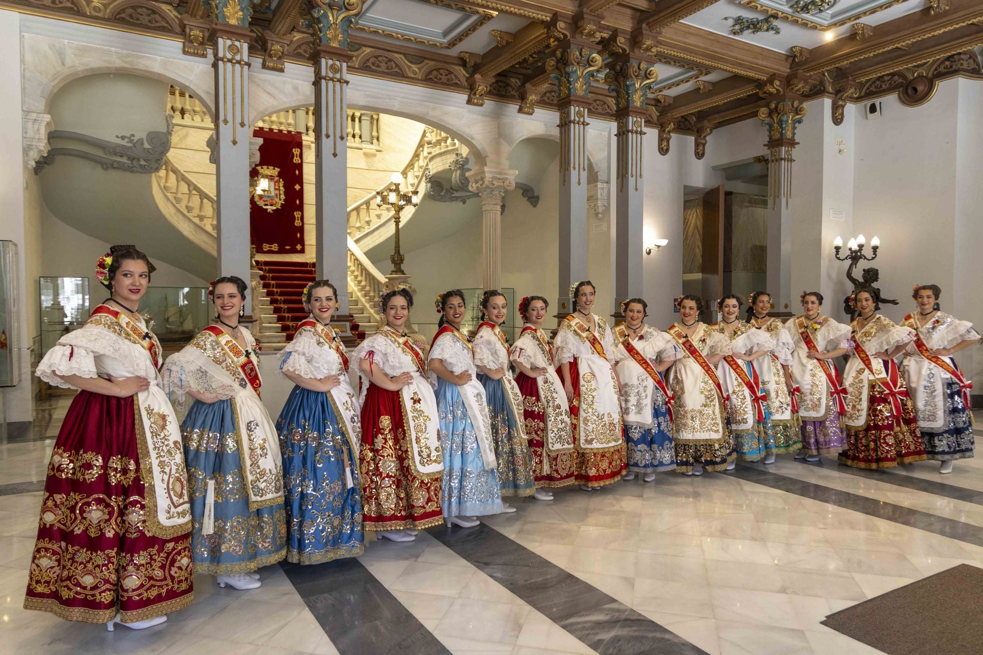 Las imágenes de la visita de las reinas de la huerta a Cartagena
