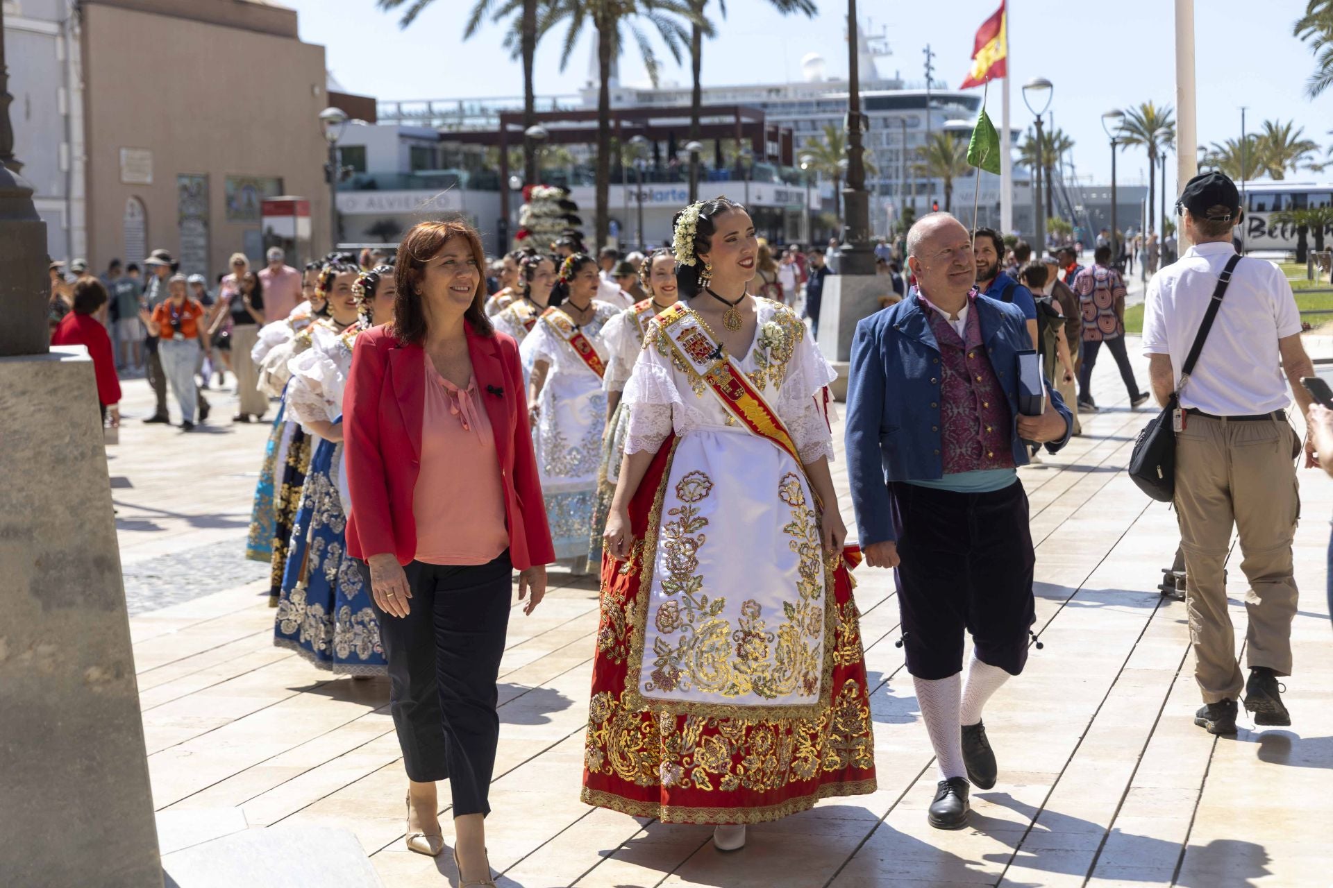 Las imágenes de la visita de las reinas de la huerta a Cartagena