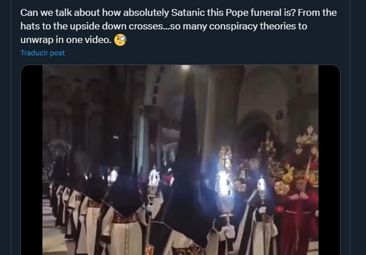 Una periodista pro trump confunde un vídeo de la semana santa de cartagena y critica al papa francisco | la verdad